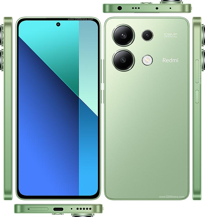 Refurbished Phones Xiaomi Redmi Note 13 4G (original screen) 6.67 inch 6GB/8GB+128GB/256GB clean screen dual sim 108mp+16mp 5000mah Redmi Note13 4G smartphone