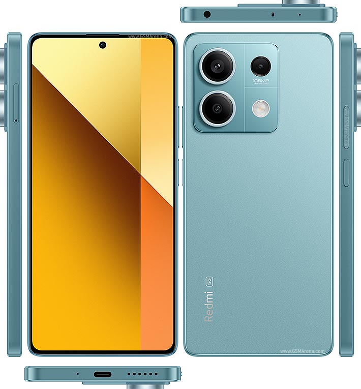 Refurbished Phones Xiaomi Redmi Note 13 5G(original screen) 6.67 inch 6GB/8GB+128GB/256GB dual sim clean screen 108mp+16mp 5000mah Xiaomi Redmi Note13 smartphone