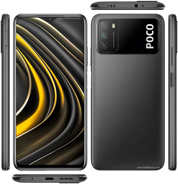 Refurbished Phone Xiaomi Poco M3 6.53 inch 4GB+64GB/128GB dual sim clean screen 48mp+8mp 6000mah Xiaomi PocoM3 smartphone