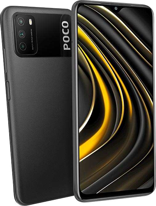 Refurbished Phone Xiaomi Poco M3 6.53 inch 4GB+64GB/128GB dual sim clean screen 48mp+8mp 6000mah Xiaomi PocoM3 smartphone