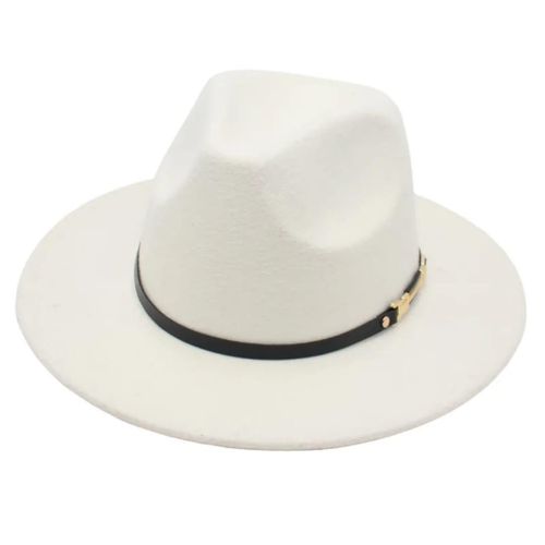 Classic Brown Wide-Brim Cowboy Hat – Premium Felt Western Hat with Adjustable Band, Stylish Durable Fedora-Style Cowgirl/Cowboy Hat for Outdoor, Travel & Fashion Wear