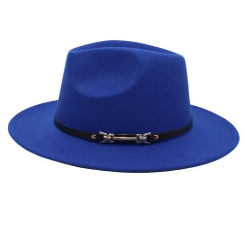 Classic Brown Wide-Brim Cowboy Hat – Premium Felt Western Hat with Adjustable Band, Stylish Durable Fedora-Style Cowgirl/Cowboy Hat for Outdoor, Travel & Fashion Wear