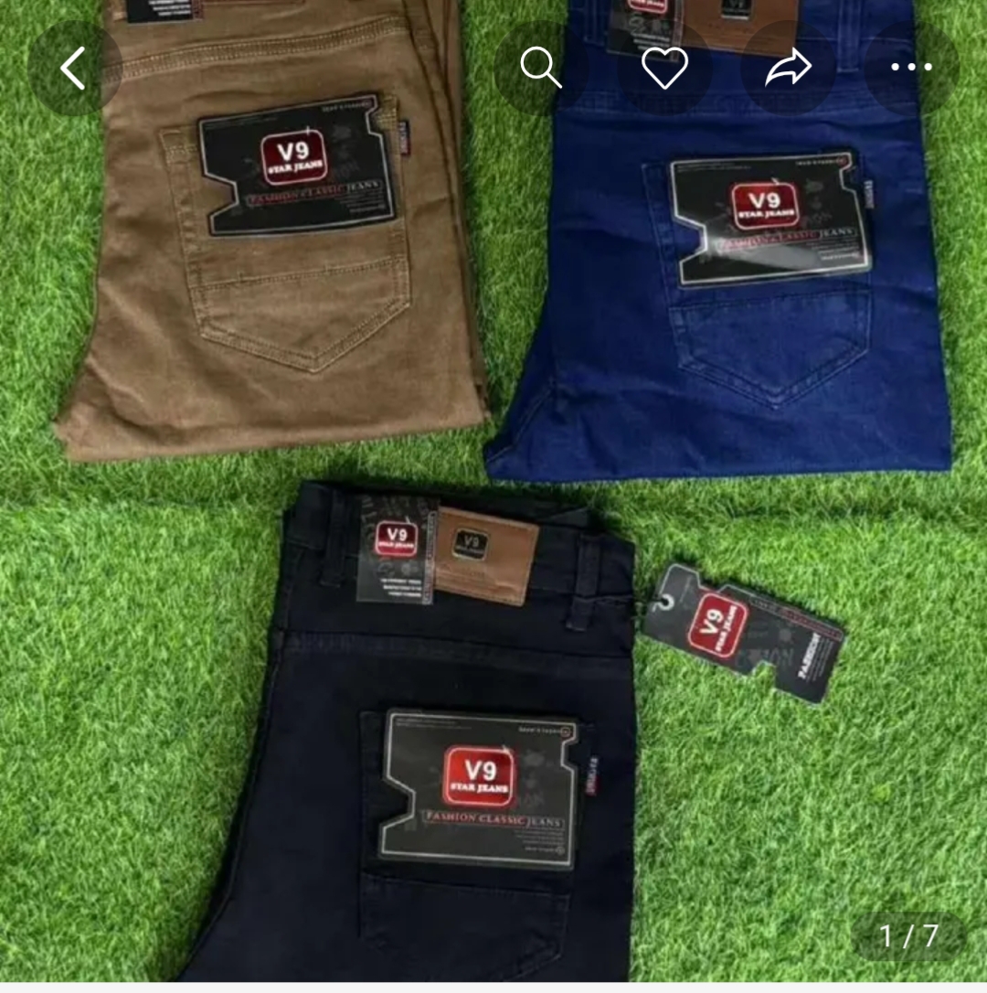 V9 Straight Jeans for Men – Stylish Straight Fit Denim Trousers, Comfortable Durable Casual Pants for Everyday Wear, Trendy Streetwear Fashion Jeans with Classic Modern Look for Men and Boys
