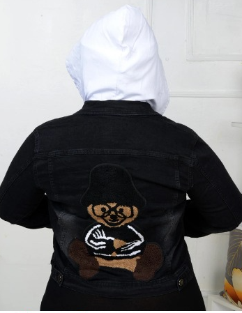 Ladies  Premium Fancy Denim Jacket with Stylish Slim Fit and Trendy Washed Finish
