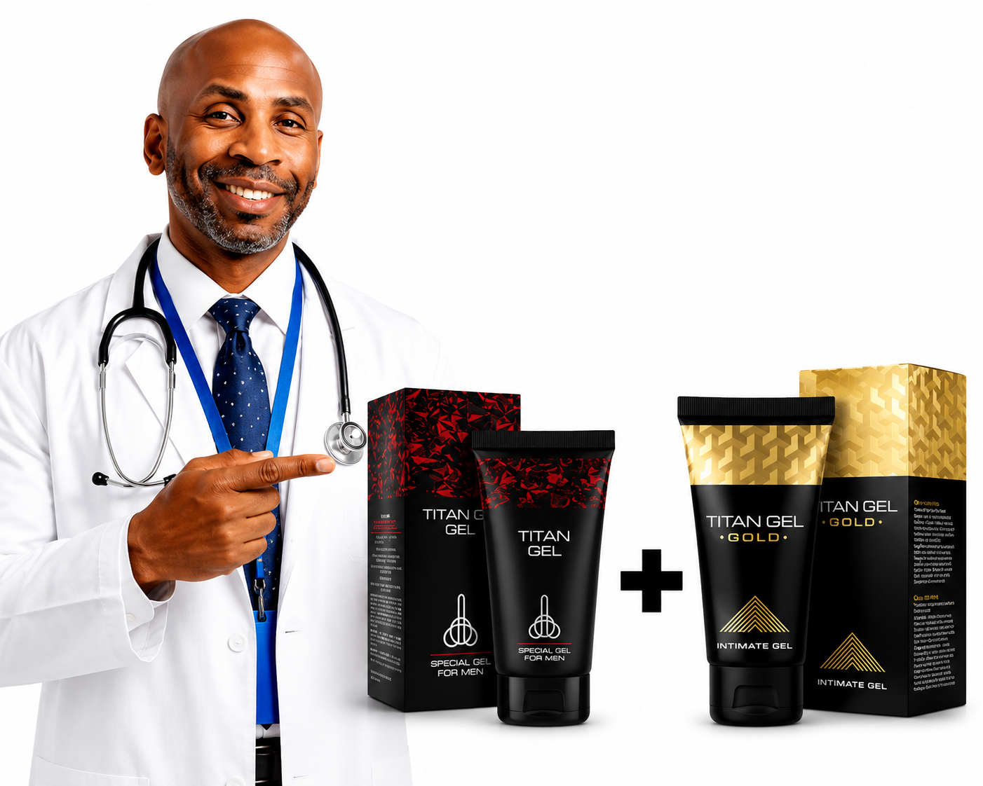 2 in 1 titan Penis Enlargement Gel plus Gold Growth Cream