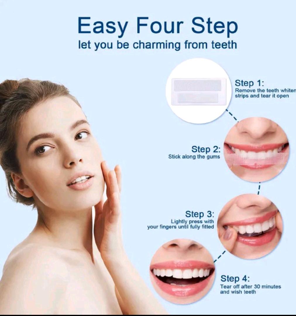 [UPGRADED] 5D Teeth Whitening Strips – Professional Enamel-Safe Kit for a Brighter, Stain-Free Smile- Dentist Recommended(50 Strips)