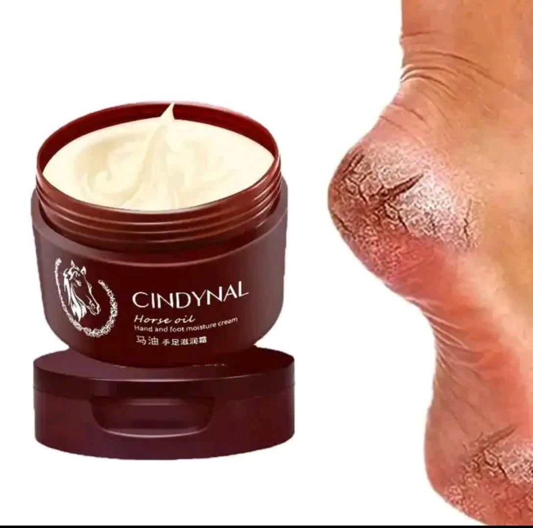​[ORIGINAL] Cindynal Horse Oil Cracked Heel Repair Cream (100g) – Deep Moisture with Urea & Shea Butter for Soft, Smooth Feet.
