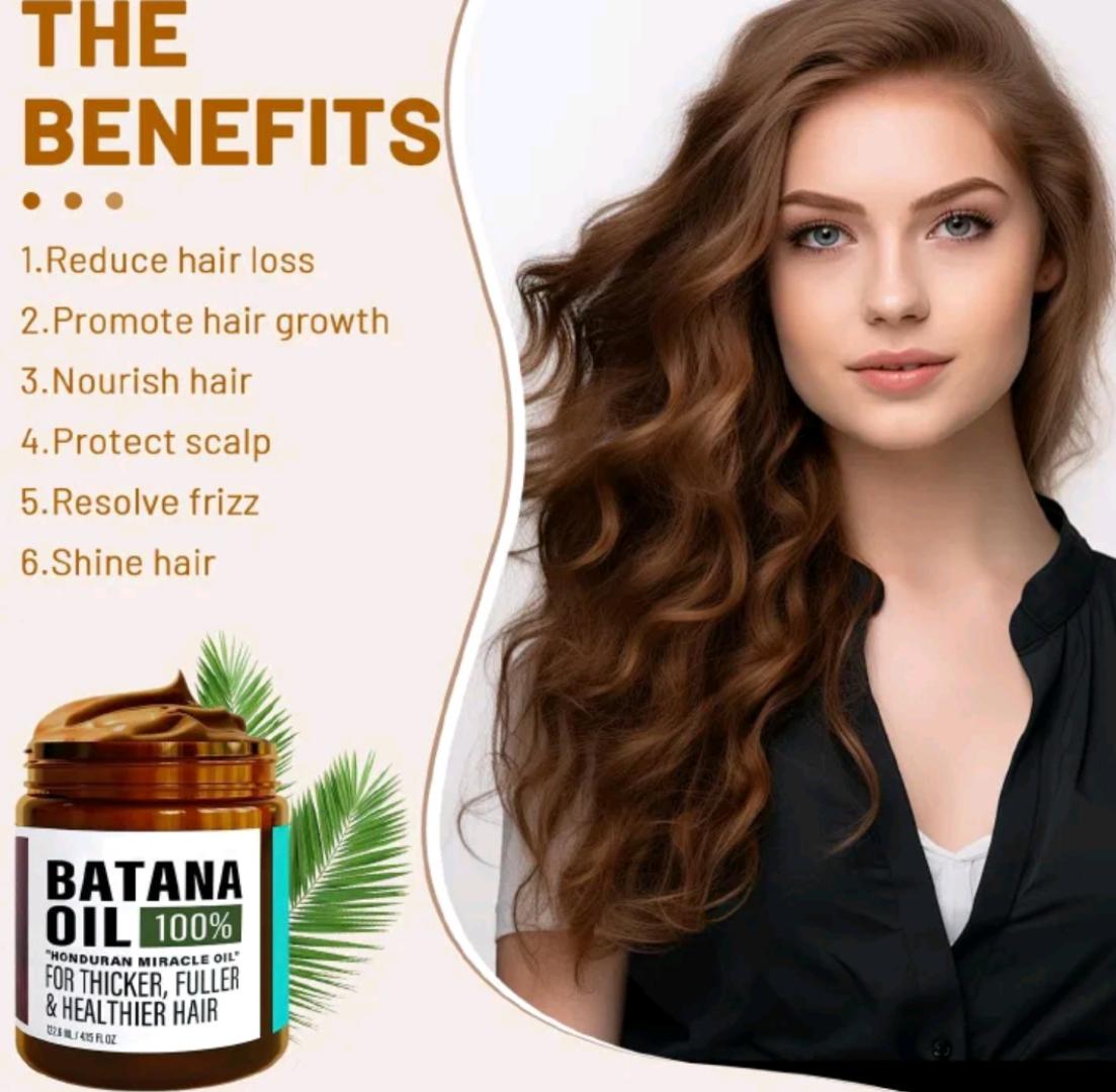[100% ORIGINAL] Pure Raw Batana Oil for Fast Hair Growth & Anti-Hair Loss (120ml) – For men and women. Local dispatch