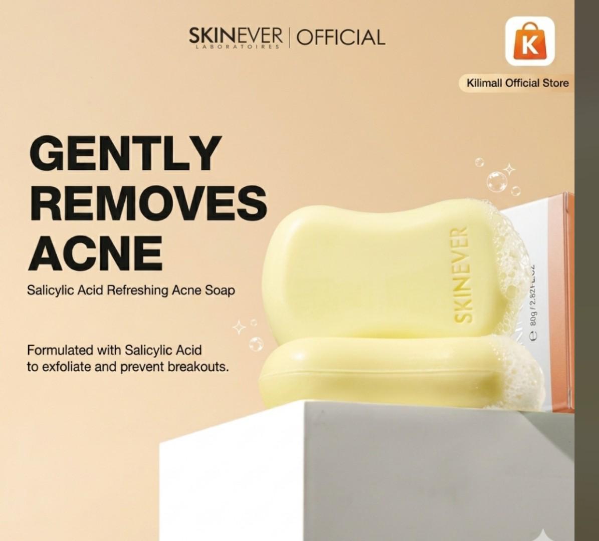 [RECOMMENDED] Salicylic Acid Acne Soap Bar – Deep Cleansing Oil Control Face & Body Soap for Acne-Prone Skin with Niacinamide & Centella.