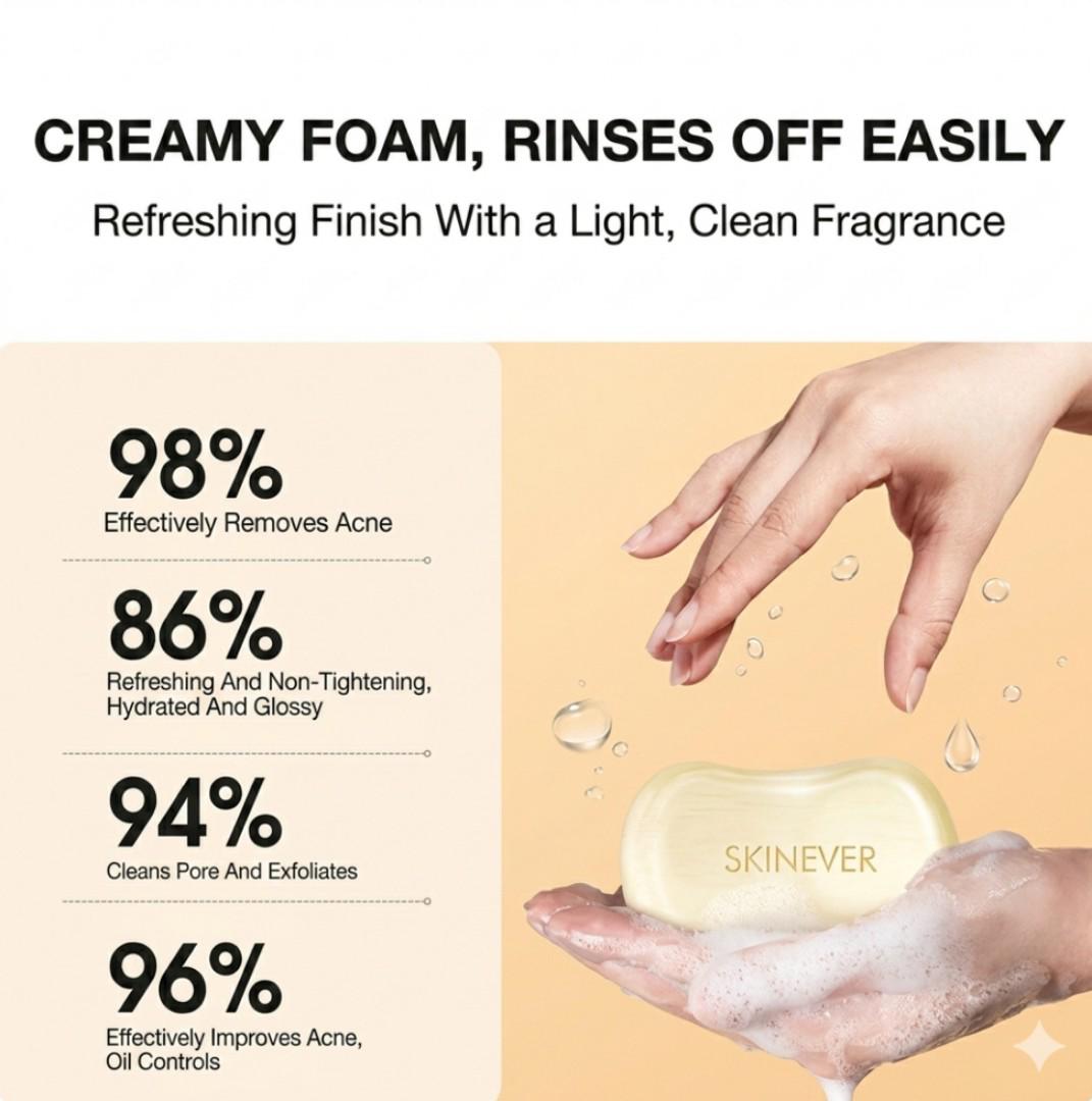 [RECOMMENDED] Salicylic Acid Acne Soap Bar – Deep Cleansing Oil Control Face & Body Soap for Acne-Prone Skin with Niacinamide & Centella.