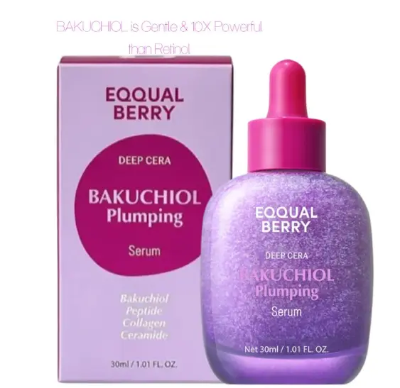 EQQUALBERRY  collection - Bakuchiol Plumping Serum 30ml , Hyaltoin Flooding Serum, NAD+PEPTIDE Boosting Serum, Vitamin C Illuminating Serum and  Aloe PDRN Calming Serum