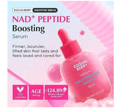 EQQUALBERRY  collection - Bakuchiol Plumping Serum 30ml , Hyaltoin Flooding Serum, NAD+PEPTIDE Boosting Serum, Vitamin C Illuminating Serum and  Aloe PDRN Calming Serum