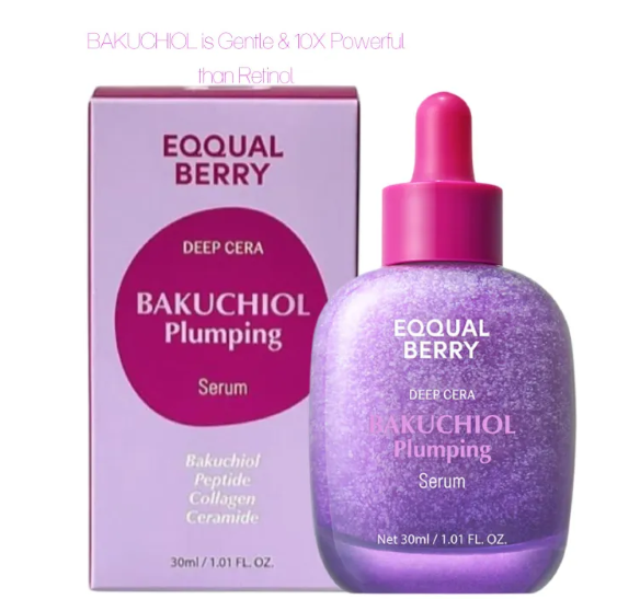 EQQUALBERRY  collection - Bakuchiol Plumping Serum 30ml , Hyaltoin Flooding Serum, NAD+PEPTIDE Boosting Serum, Vitamin C Illuminating Serum and  Aloe PDRN Calming Serum