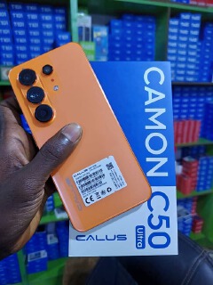 CALUS CAMON C 50 ULTRA STORAGE 32GB ROM+ 5GB RAM(2+3)  DUAL SIM BATTERY 5000MAH FACE UNLOCK ANDROID 15 SMART PHONE 6.6 HD SCREEN, 90Hz, OCTACORE PROCESSOR' CAMERA FRONT: 8MP+BACK 16MP. NOT CURVED