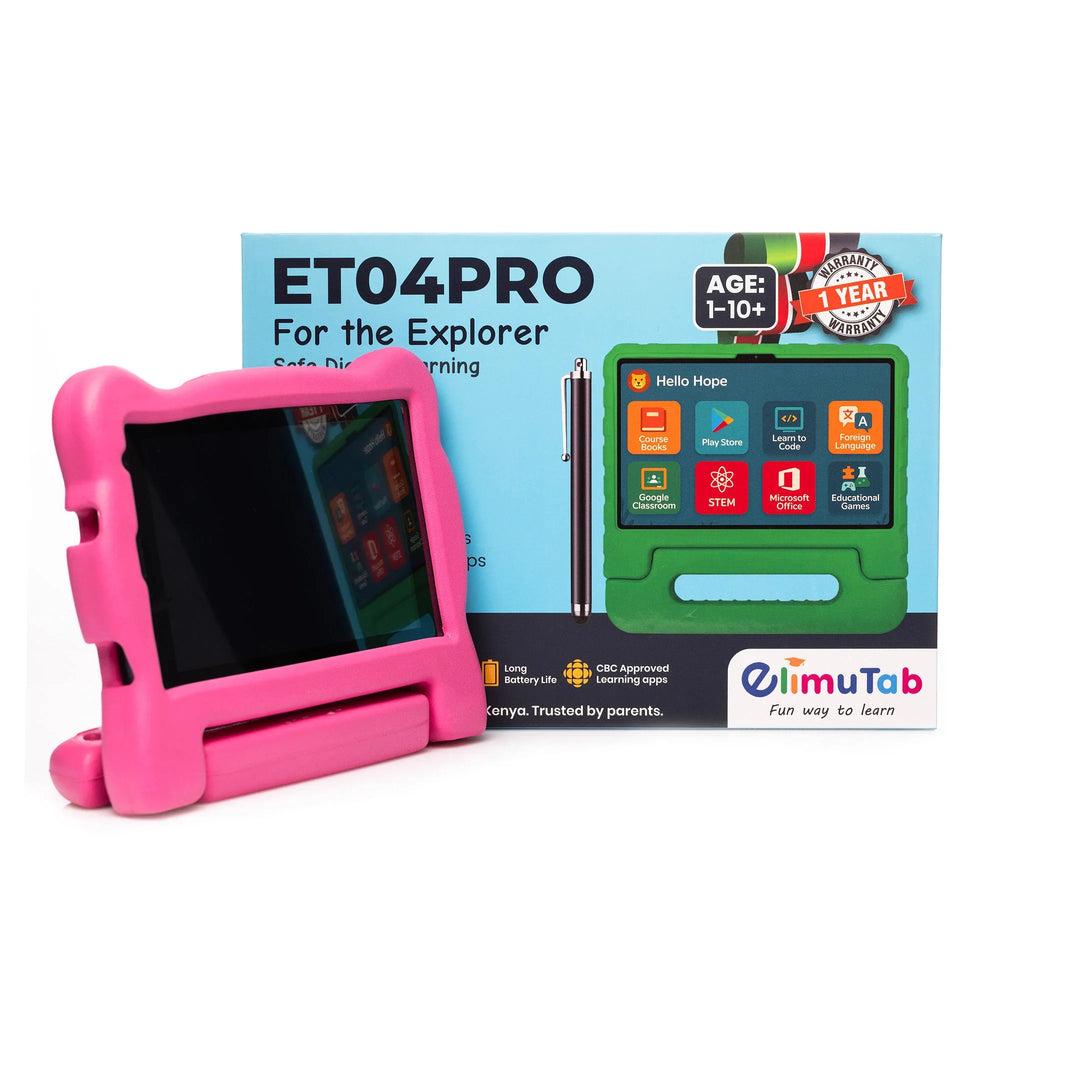 ELIMU TAB ET04PRO ANDROID 10 7" SCREEN SIM CARD SUPPORT WIFI AVAILABLE .32GB EXPANDABLE  WITH TOUCH PEN AND PROTECTIVE CASE.