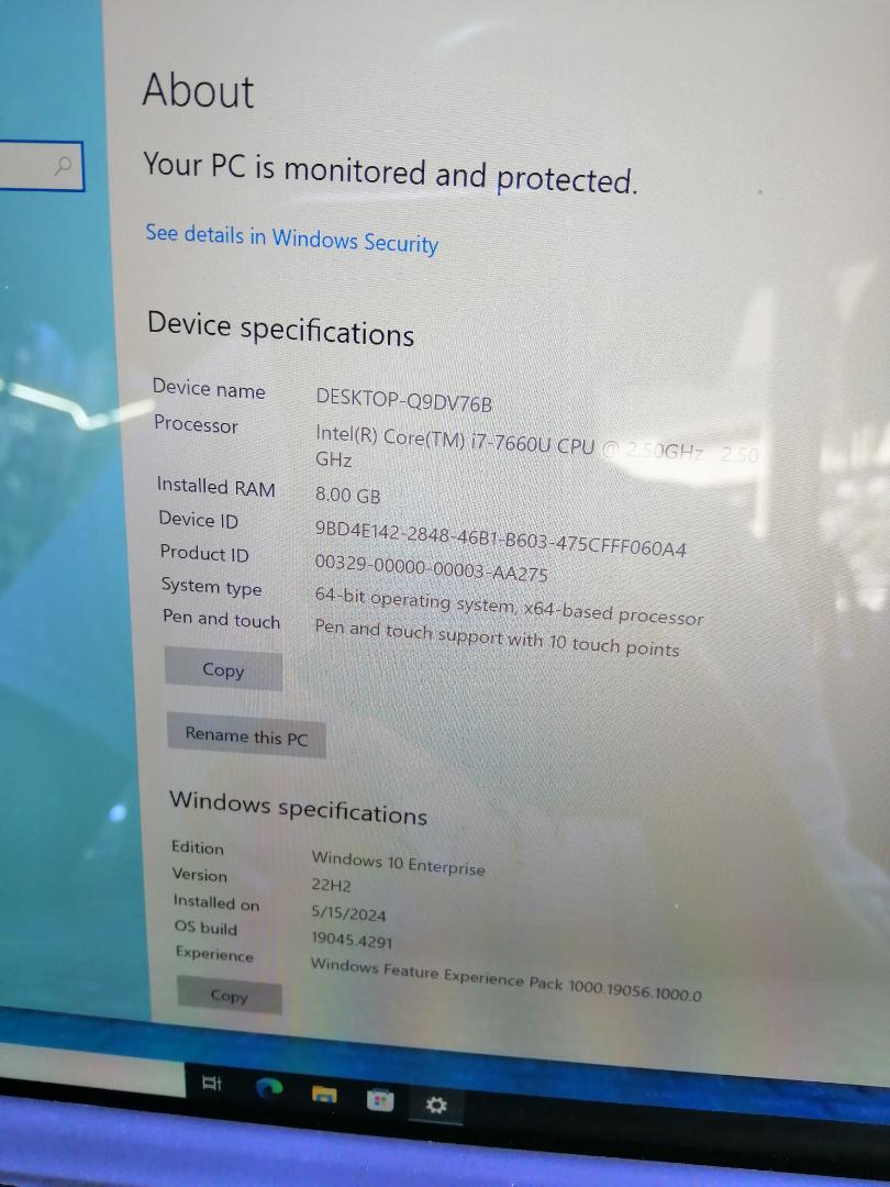 EX UK LAPTOPS SURFACE PRO 6 INTEL CORE I7 7TH GENERATION 8GBRAM 256SSD SPEED OF 2.5GHZ DETACHABLE KEYBOARD