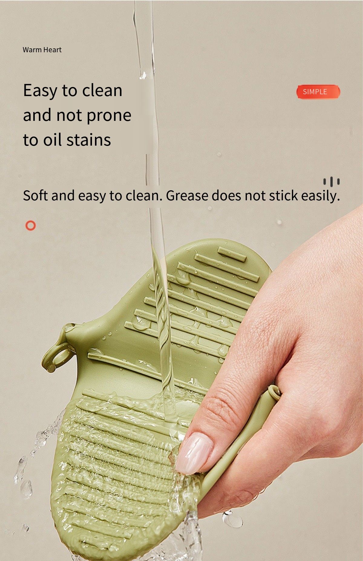 Silicone thickened heat-insulating gloves for kitchen use. Suitable for high-temperature baking ovens, microwave ovens and oven mitts. Also protects handles of pots and pans.