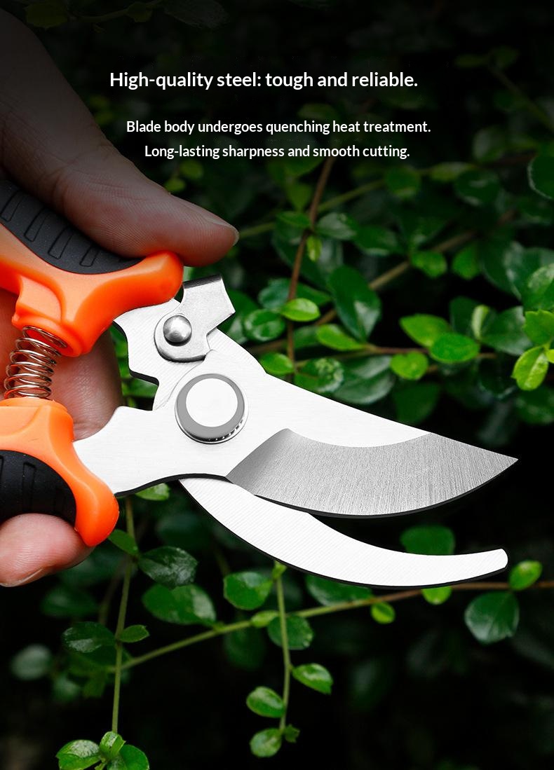 Sharp gardening shears, fruit tree pruning shears, garden and landscape flower trimming shears, household flower shears, pruning flower scissors