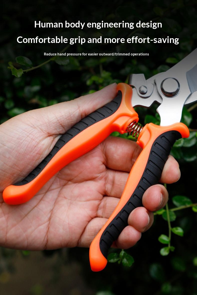 Sharp gardening shears, fruit tree pruning shears, garden and landscape flower trimming shears, household flower shears, pruning flower scissors