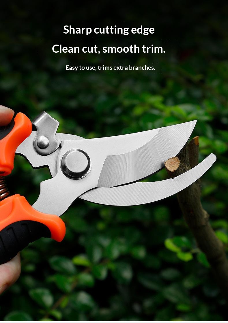 Sharp gardening shears, fruit tree pruning shears, garden and landscape flower trimming shears, household flower shears, pruning flower scissors