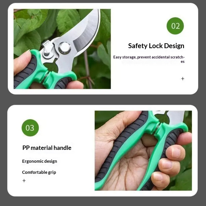Sharp gardening shears, fruit tree pruning shears, garden and landscape flower trimming shears, household flower shears, pruning flower scissors