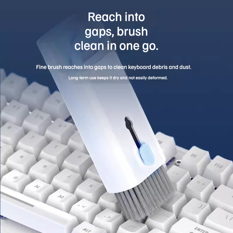 7 pcs Keyboard cleaning brush, computer dust removal tool, multi-functional cleaning device for Bluetooth earphones and phone earpiece hole cleaning