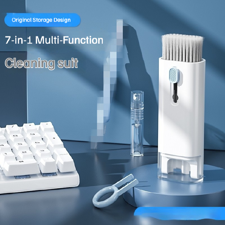 7 pcs Keyboard cleaning brush, computer dust removal tool, multi-functional cleaning device for Bluetooth earphones and phone earpiece hole cleaning