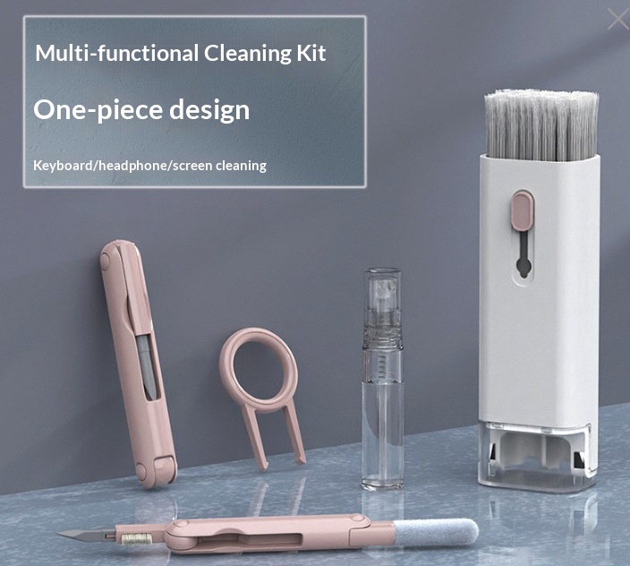 7 pcs Keyboard cleaning brush, computer dust removal tool, multi-functional cleaning device for Bluetooth earphones and phone earpiece hole cleaning