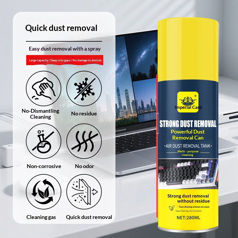 High-pressure dust remover, no disassembly cleaning, dust removal and dust clearing air tank, powerful fan, heat dissipation, cleaning of computers, digital devices and electrical appliances.