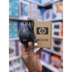 HP Wired USB Optical Mouse – High Precision, Plug & Play, Perfect for Office, Students & as a Reliable Backup-HP HP Wired Optical Mouse - USB, Black, Ergonomic Design