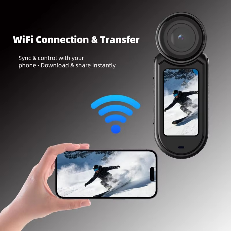 New Action Thumb Camera 2.7k HD Wide Angle Outdoor Cycling Electric Motorcycle Driving Portable Pocket Video Recorder