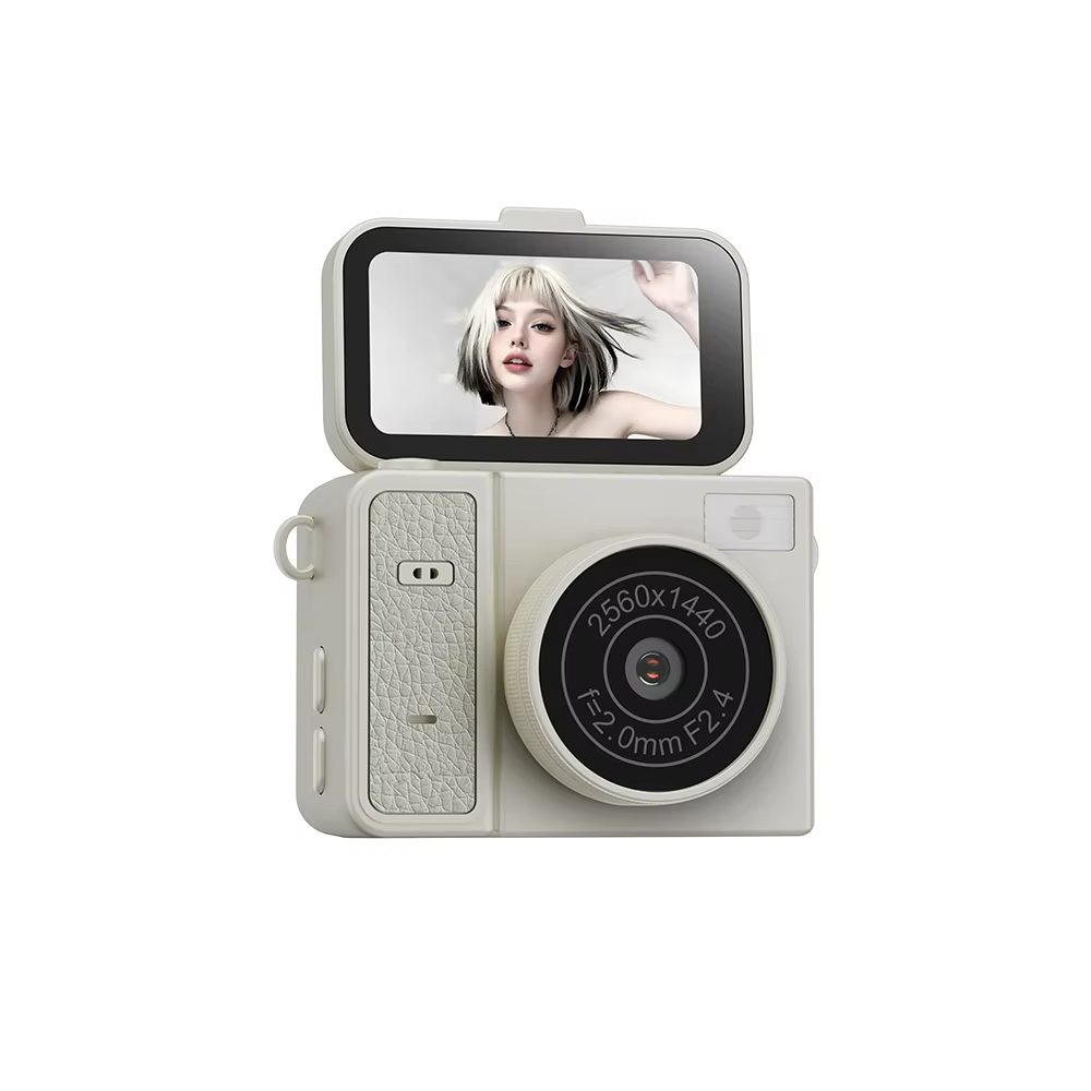 S162 2K Mini Digital Camera 180° Flip Screen 1.47" IPS Screen 48MP Ultra Light Portable Vlog Camera for Daily Life