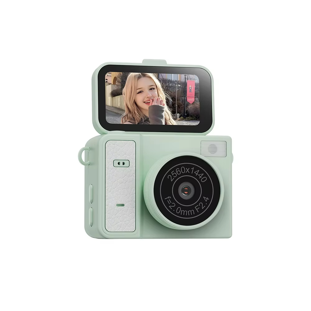 S162 2K Mini Digital Camera 180° Flip Screen 1.47" IPS Screen 48MP Ultra Light Portable Vlog Camera for Daily Life