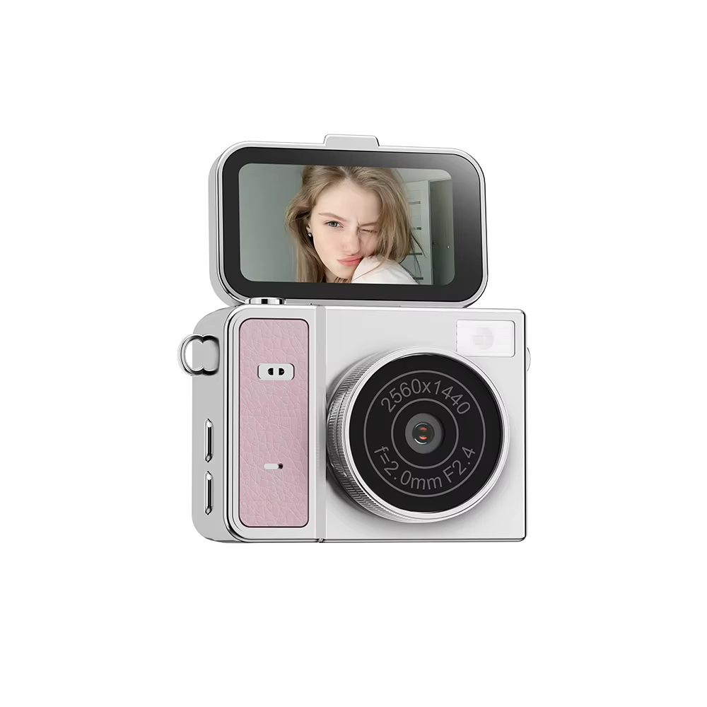 S162 2K Mini Digital Camera 180° Flip Screen 1.47" IPS Screen 48MP Ultra Light Portable Vlog Camera for Daily Life