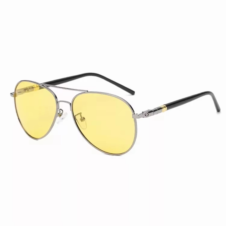 Night Vision Polarized Sunglasses for Men Women Outdoor Sports Driving Fishing Yellow Lens Metal Sun Glasses Eyewear Goggle 2026