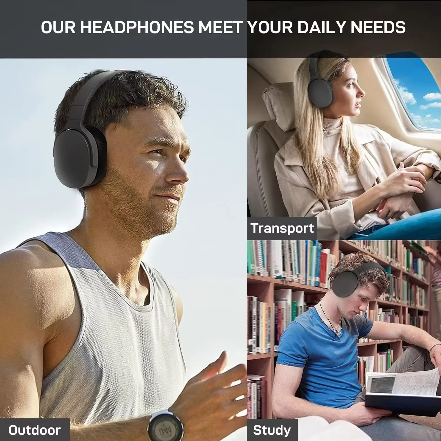 Wireless Headphones Bluetooth 5.3 P2961 Original Earphone For Samsung Iphone Stereo HIFI Headset Game Earbuds With Microphone