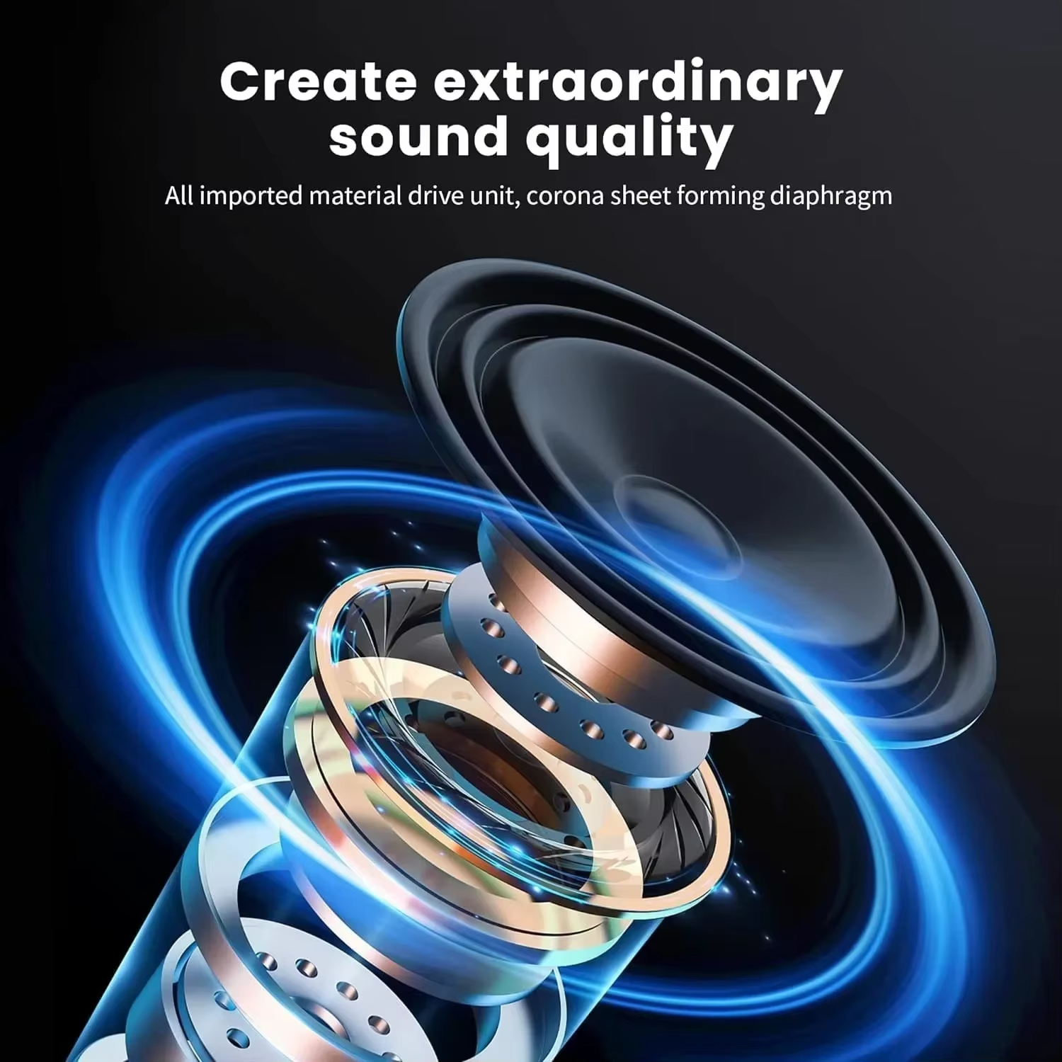 Wireless Headphones Bluetooth 5.3 P2961 Original Earphone For Samsung Iphone Stereo HIFI Headset Game Earbuds With Microphone