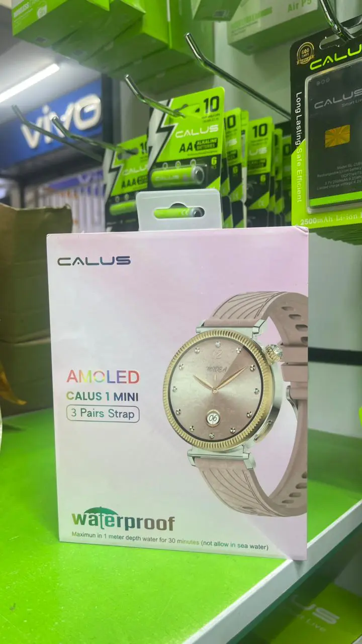 [ NEW ARRIVALS!! ]Calus 1 mini Smartwatch Fully boxed with 3 straps Touch Multiple menu styles Multiple dials Voice assistants Calling features Always on display Weather frost Sleep monitoring