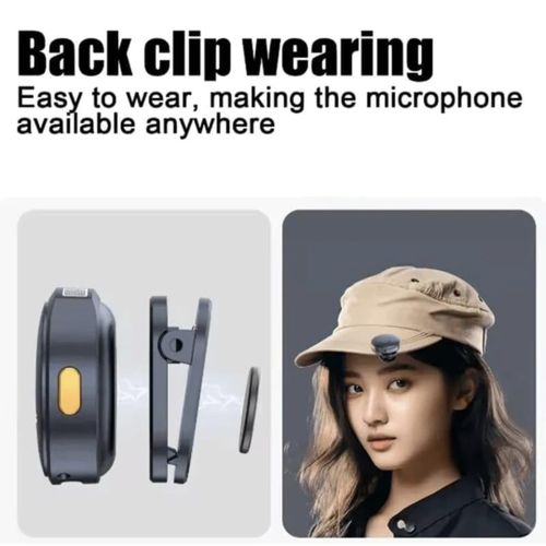 Dual noise cancellation magnetic wireless lavalier microphone system with a charging case with a digital battery display and power bank The set is designed for mobile devices, For TYPE-C DEVICES!!!