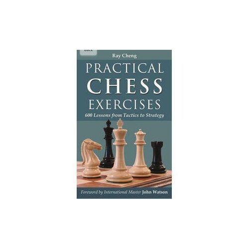 Practical Chess Exercises: 600 Lessons from Tactics to Strategy by Ray Cheng is an instructional chess training book featuring a large collection of puzzles designed to improve board vision