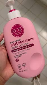 Eos Shea Better Body Lotion Pomegranate Raspberry, 24-Hour Moisture Skin Care, Lightweight & Non-Greasy, Natural Shea, Vegan-473ml