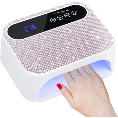 288w 2in1 led uv nail curing lamp with 72led lights 💥hard gel curing💥smart double speed curing💥smart sensor💥smart digital display view 9