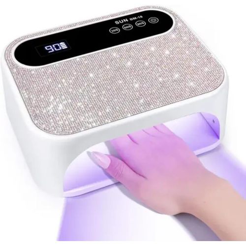 288w 2in1 led uv nail curing lamp with 72led lights 💥hard gel curing💥smart double speed curing💥smart sensor💥smart digital display view 3