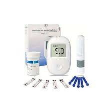 Digital Blood Glucose Monitoring Kit – Glucometer with 50 Test Strips, 50 Lancets & Lancing Device for Fast and Accurate Daily Diabetes Testing