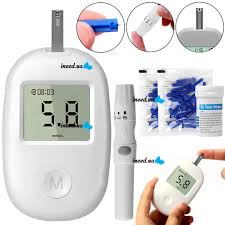 Digital Blood Glucose Monitoring Kit – Glucometer with 50 Test Strips, 50 Lancets & Lancing Device for Fast and Accurate Daily Diabetes Testing