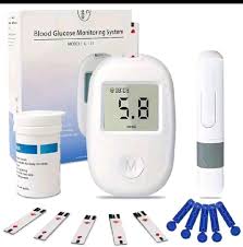 Digital Blood Glucose Monitoring Kit – Glucometer with 50 Test Strips, 50 Lancets & Lancing Device for Fast and Accurate Daily Diabetes Testing