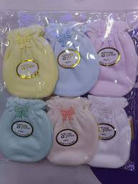 Newborn Baby Mittens –2 Pairs Organic Cotton No-Scratch Infant Hand Gloves