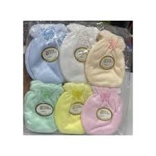 Newborn Baby Mittens –2 Pairs Organic Cotton No-Scratch Infant Hand Gloves