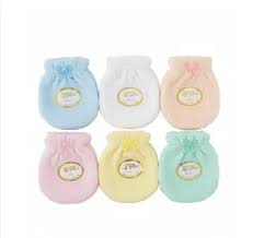 Newborn Baby Mittens –2 Pairs Organic Cotton No-Scratch Infant Hand Gloves