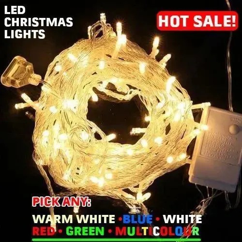 OFFER! Fairy Lights Led String Garland Christmas Light Waterproof For Tree Home Garden Wedding Party Outdoor Indoor Decoration